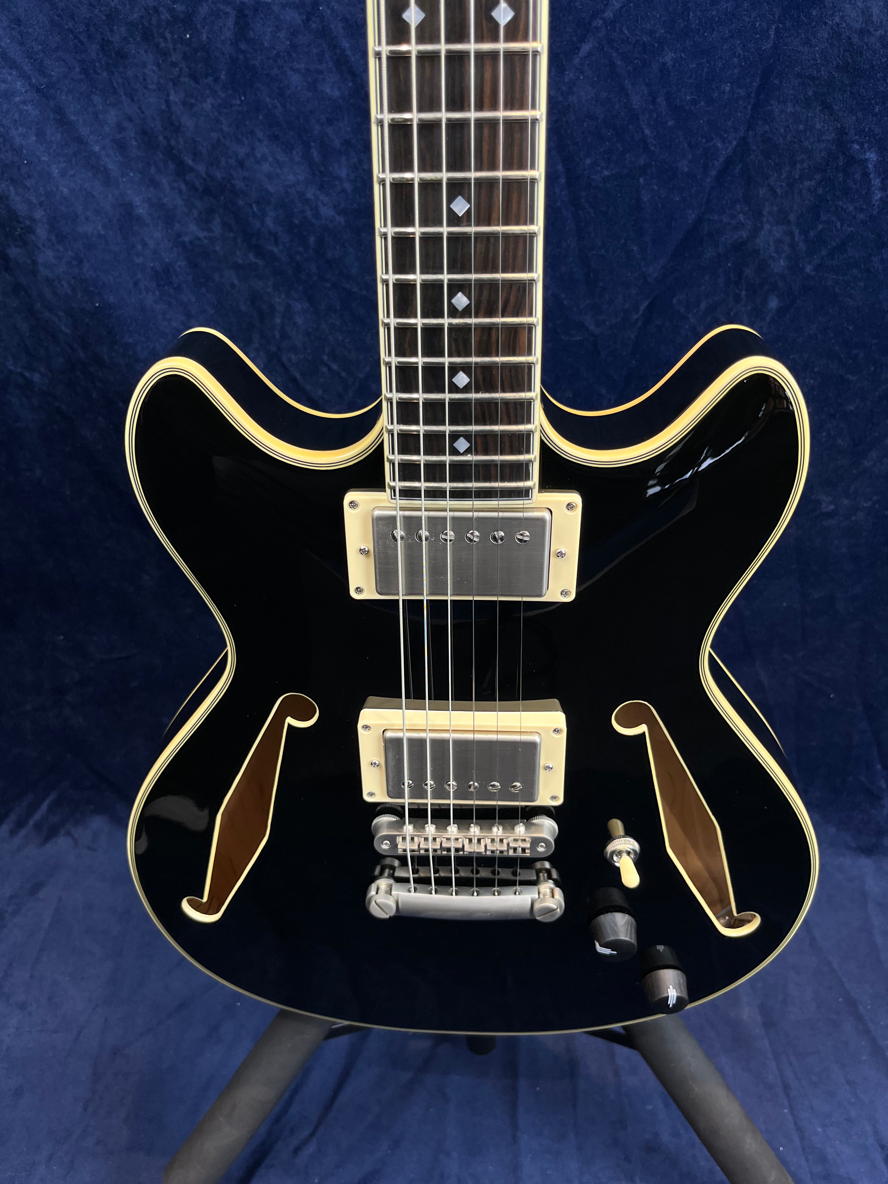 Guitare électrique D'Angelico Excel Mini DC Tour noire - B-stock