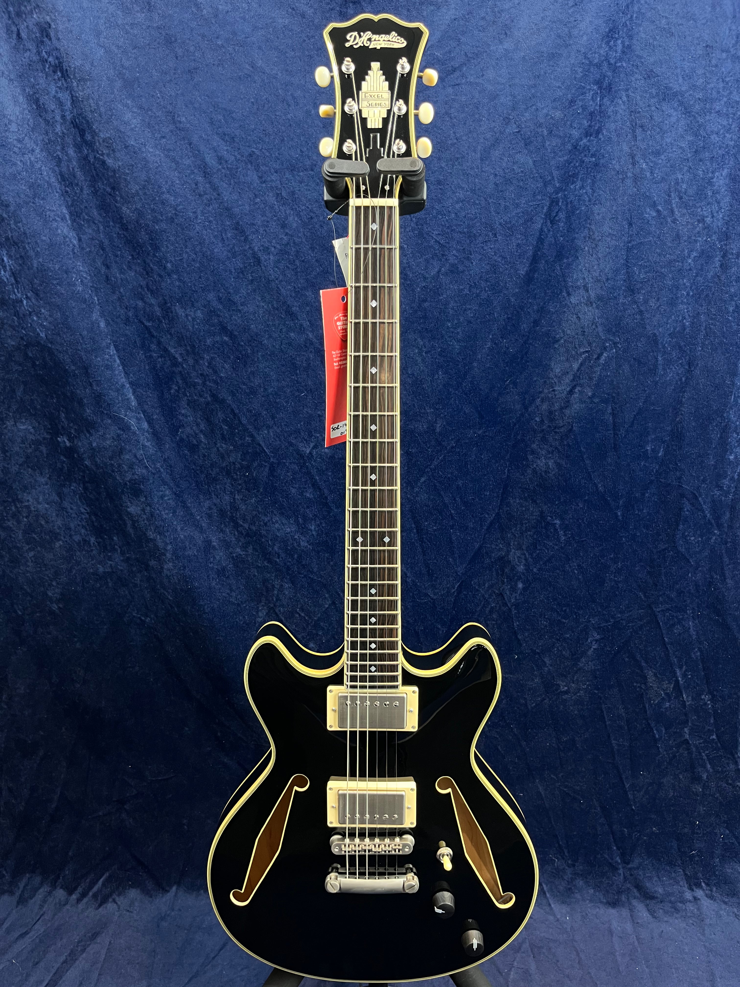 Guitare électrique D'Angelico Excel Mini DC Tour noire - B-stock