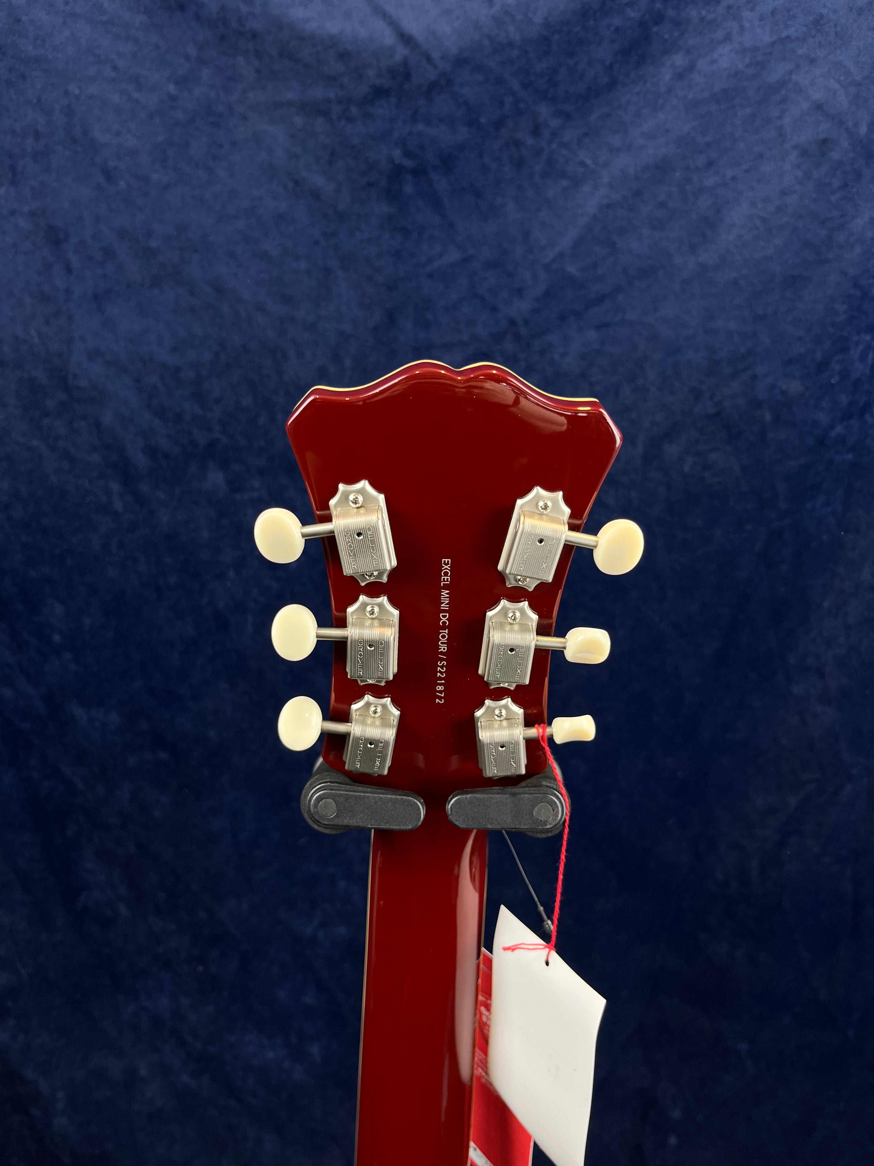 Guitare électrique D'Angelico Excel Mini DC Tour rouge (produit de catégorie B)
