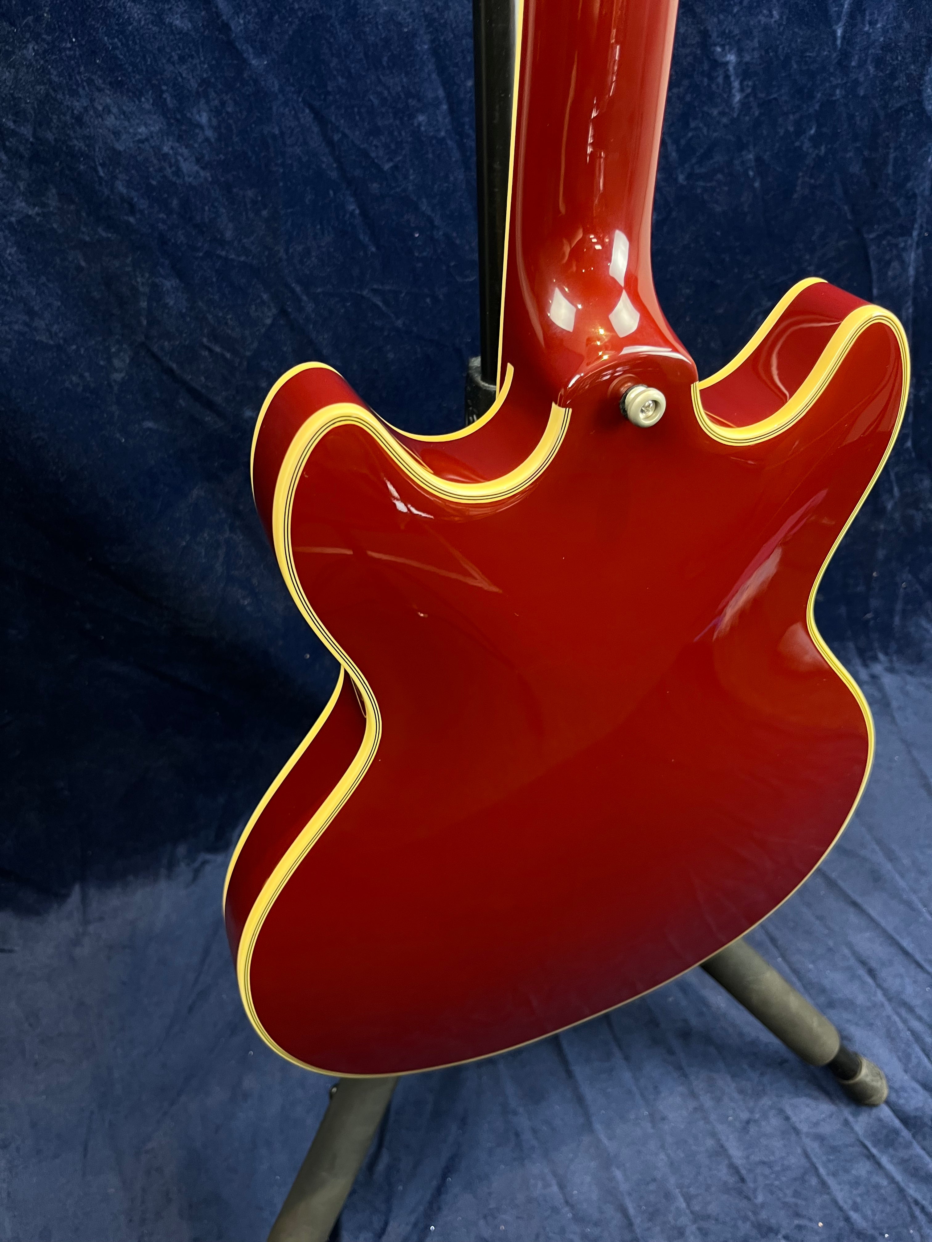 Guitare électrique D'Angelico Excel Mini DC Tour rouge (produit de catégorie B)