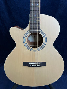 Cort SFX ME Left Handed Electro Acoustic Cutaway in Open Pore Natural
