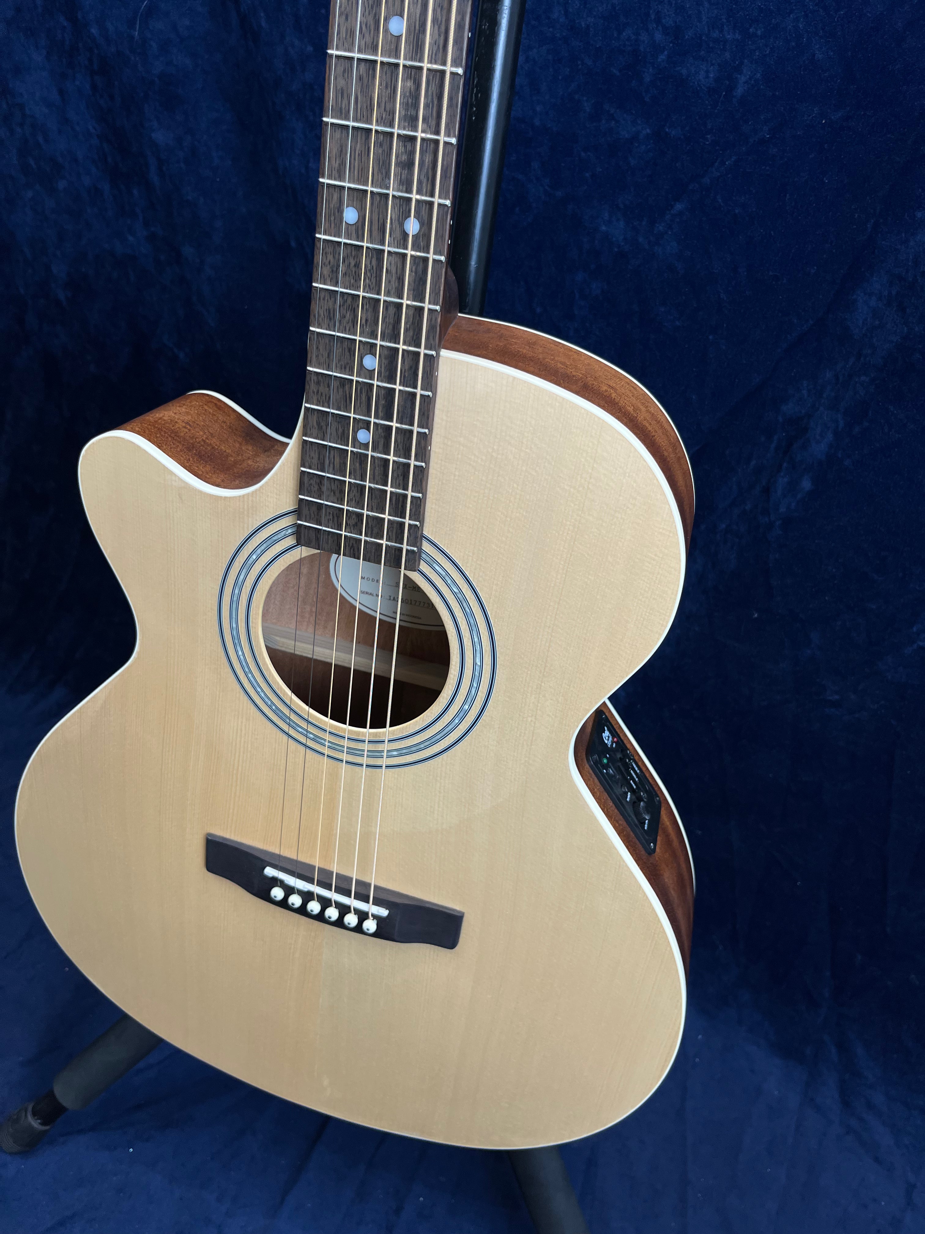 Cort SFX ME Left Handed Electro Acoustic Cutaway in Open Pore Natural