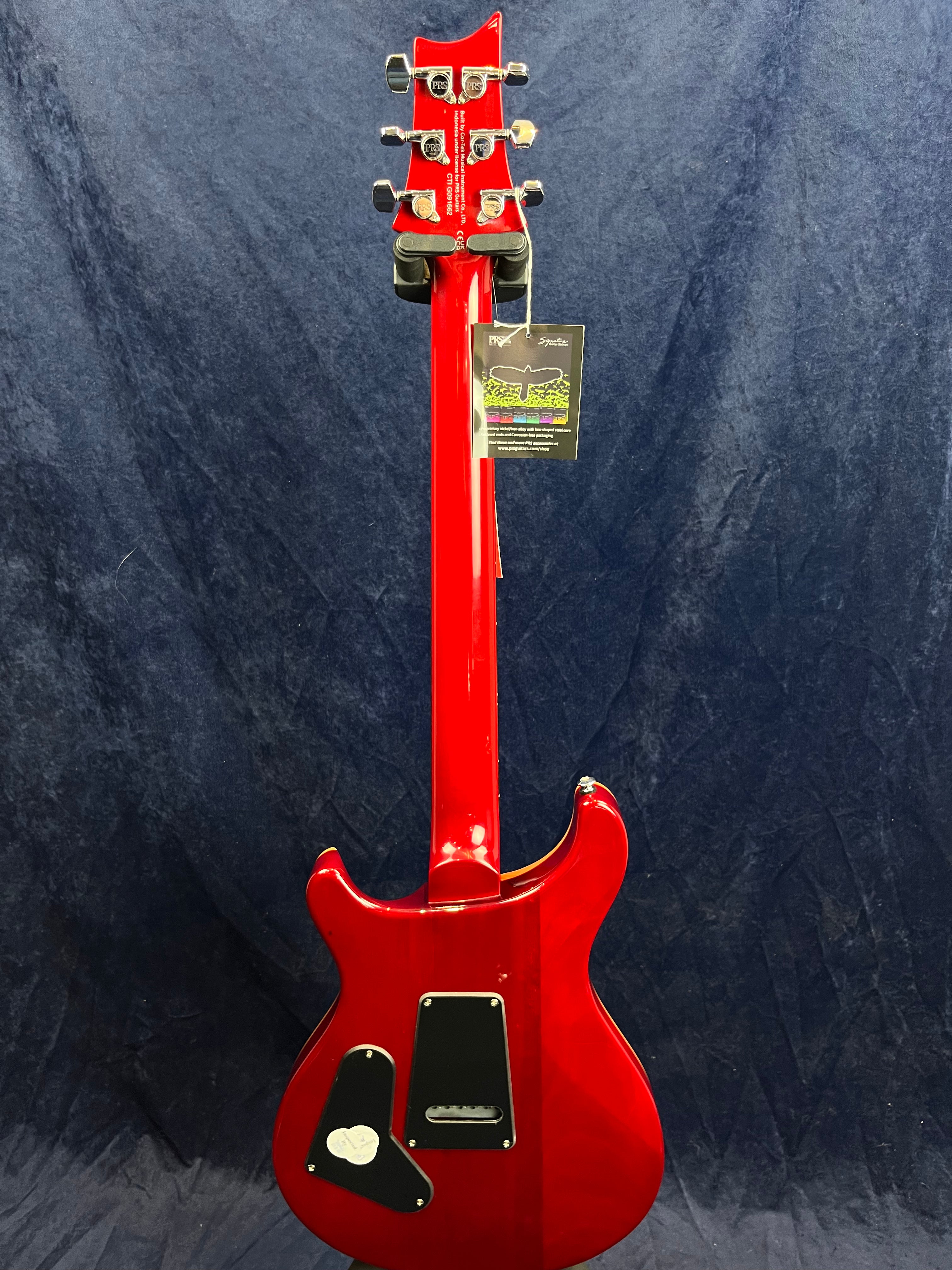 PRS SE Custom 24 Electric Guitar in Charcoal Cherry Burst Ex-Demo