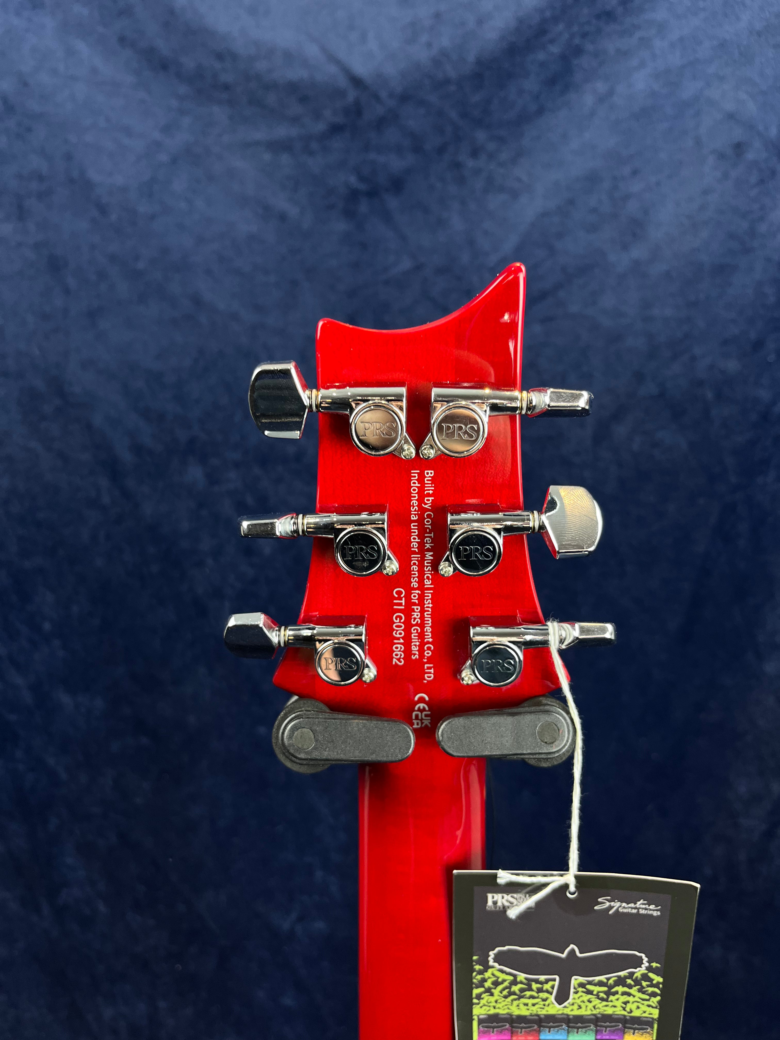 PRS SE Custom 24 Electric Guitar in Charcoal Cherry Burst Ex-Demo