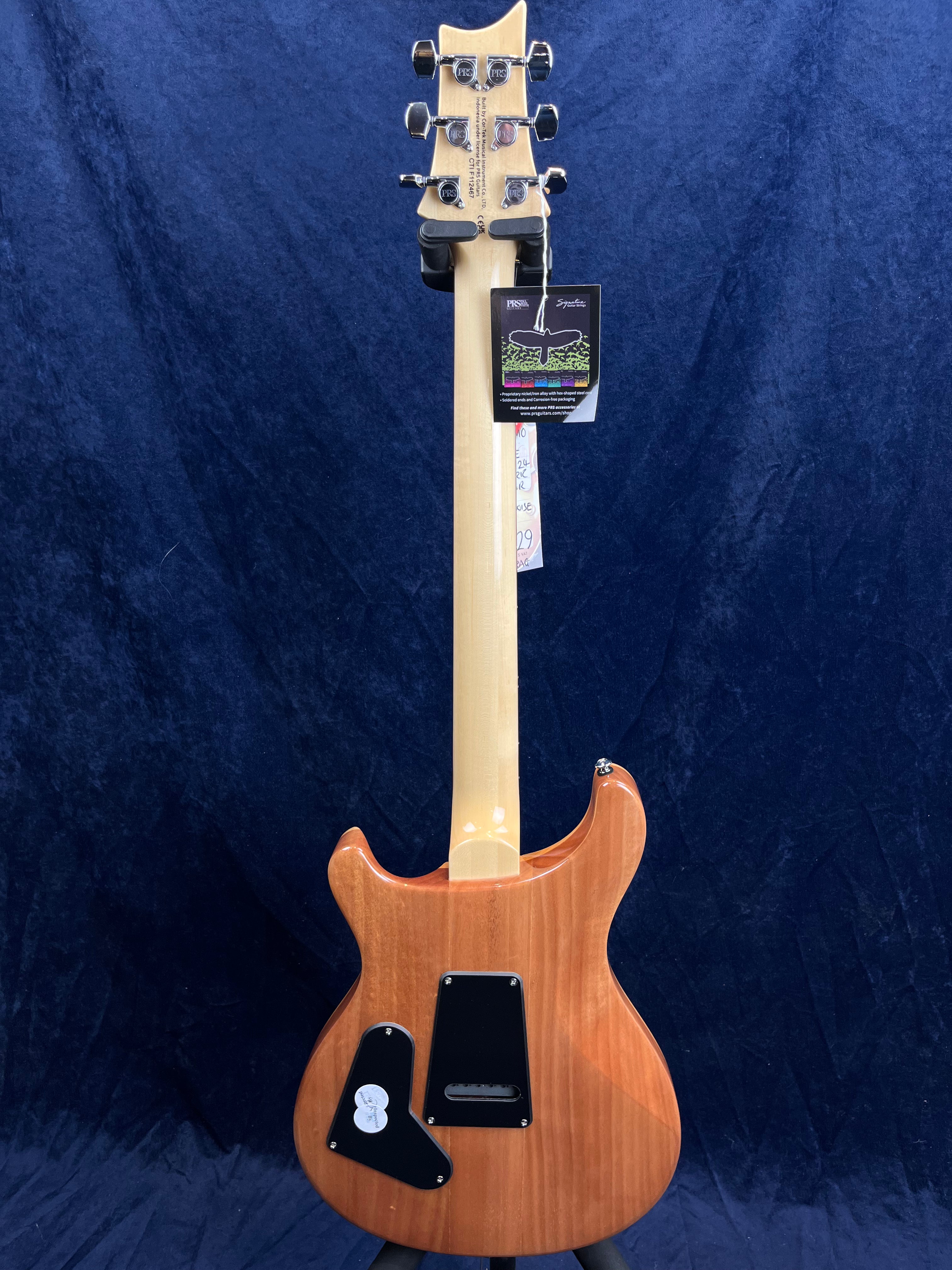 PRS SE Custom 24 Electric Guitar in Turquoise Ex-Demo