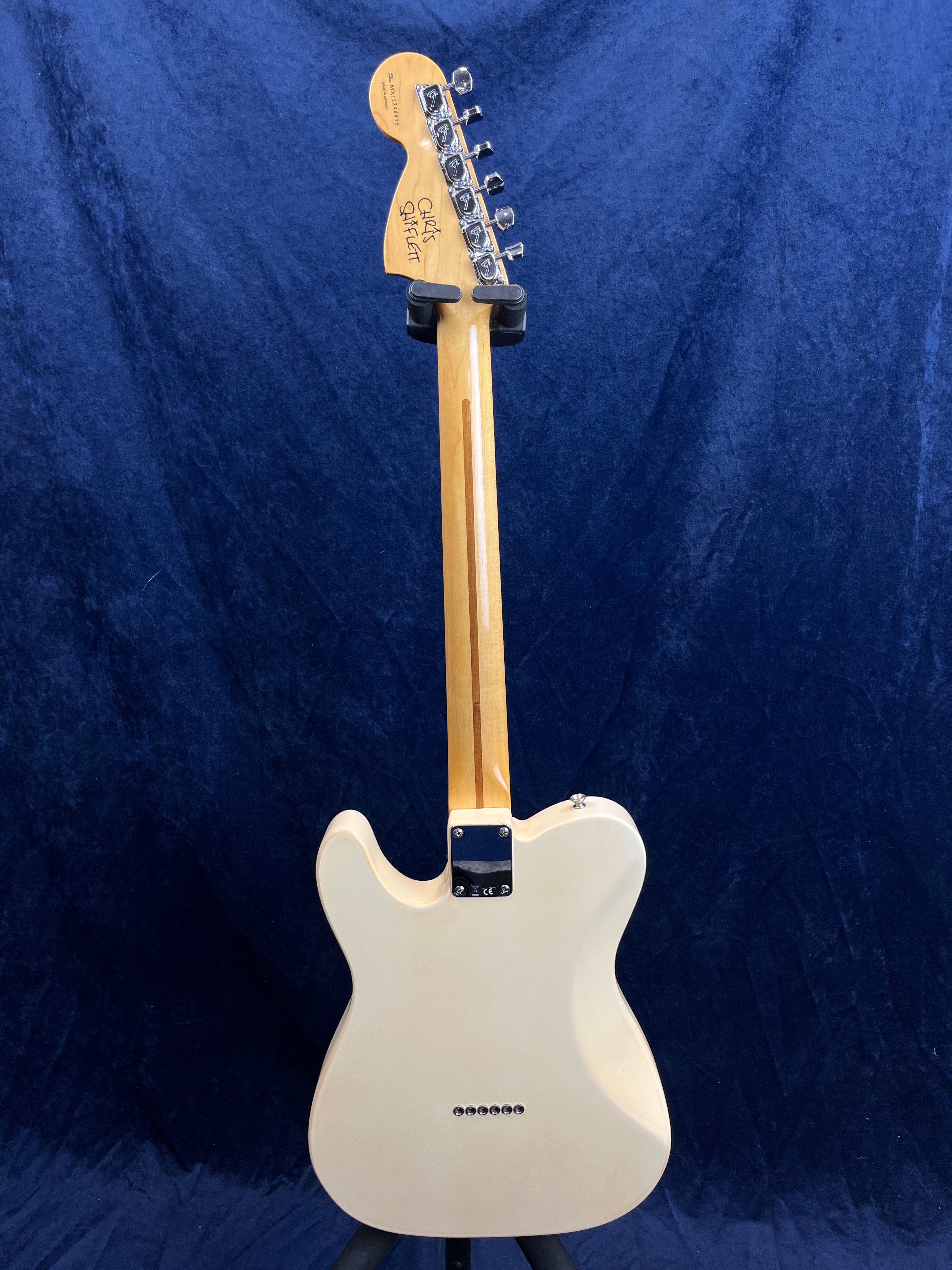 Fender Chris Shiflett Telecaster Deluxe in Arctic White Pre-owned with Case