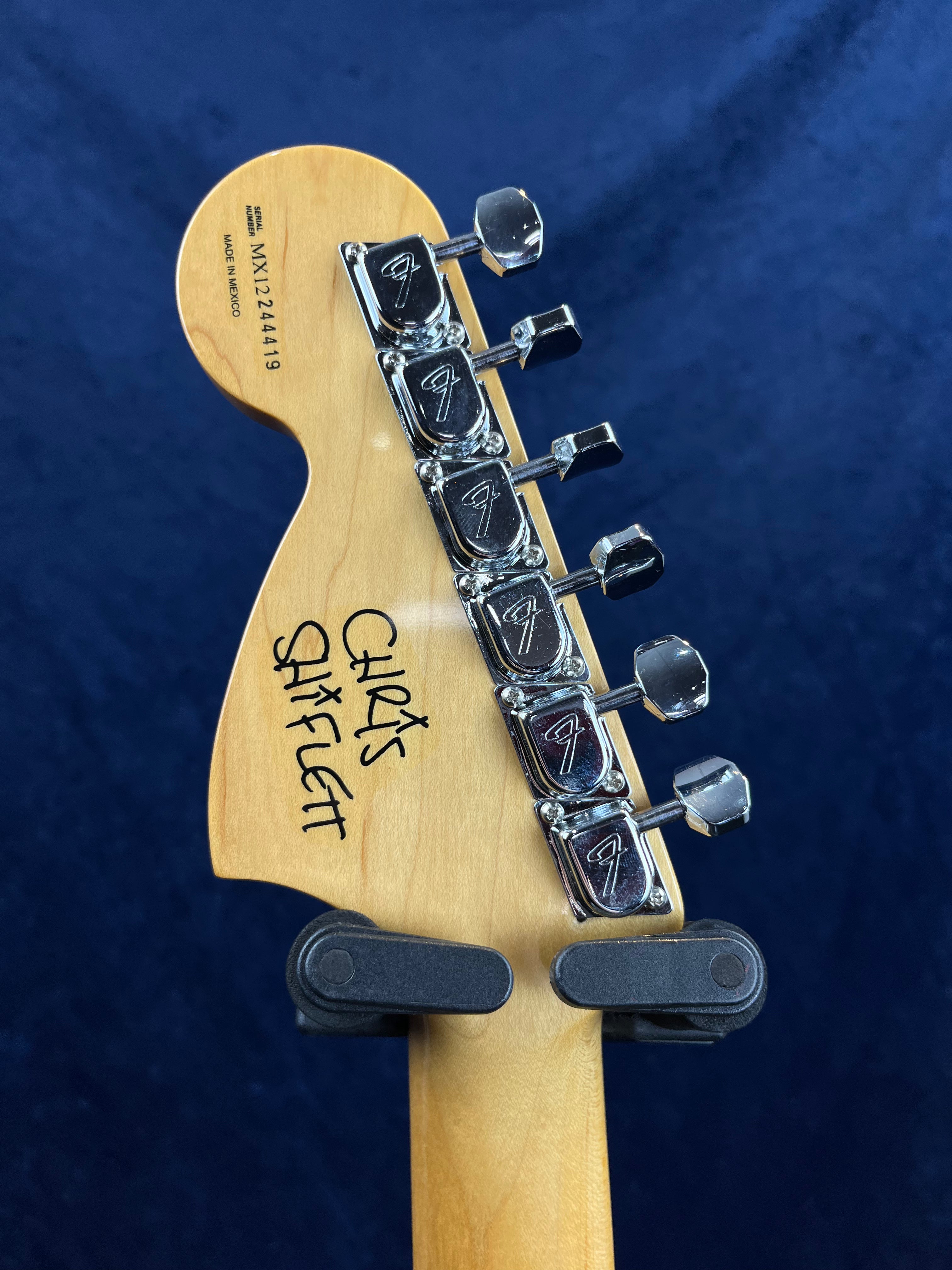 Fender Chris Shiflett Telecaster Deluxe in Arctic White Pre-owned with Case