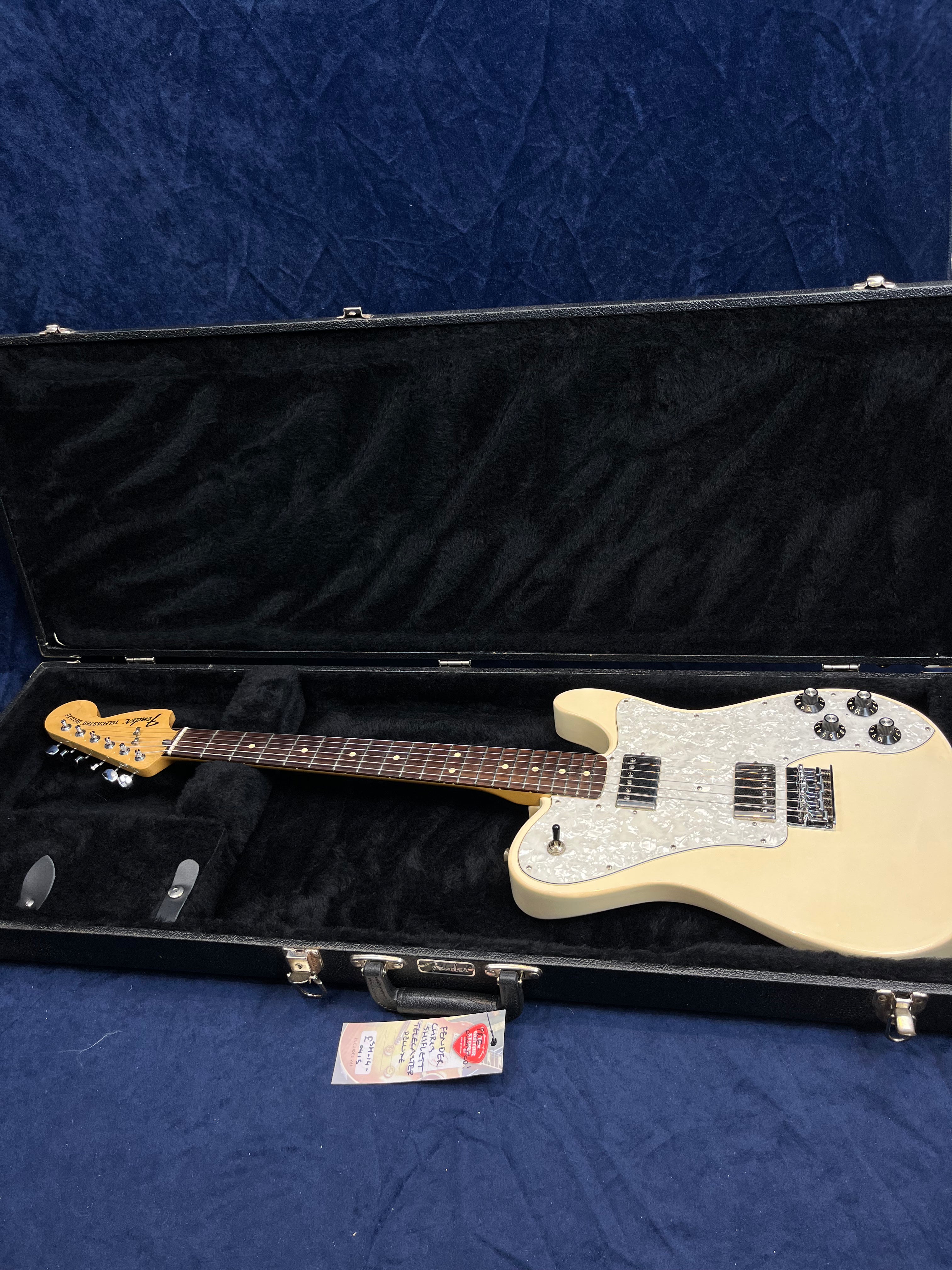 Fender Chris Shiflett Telecaster Deluxe in Arctic White Pre-owned with Case