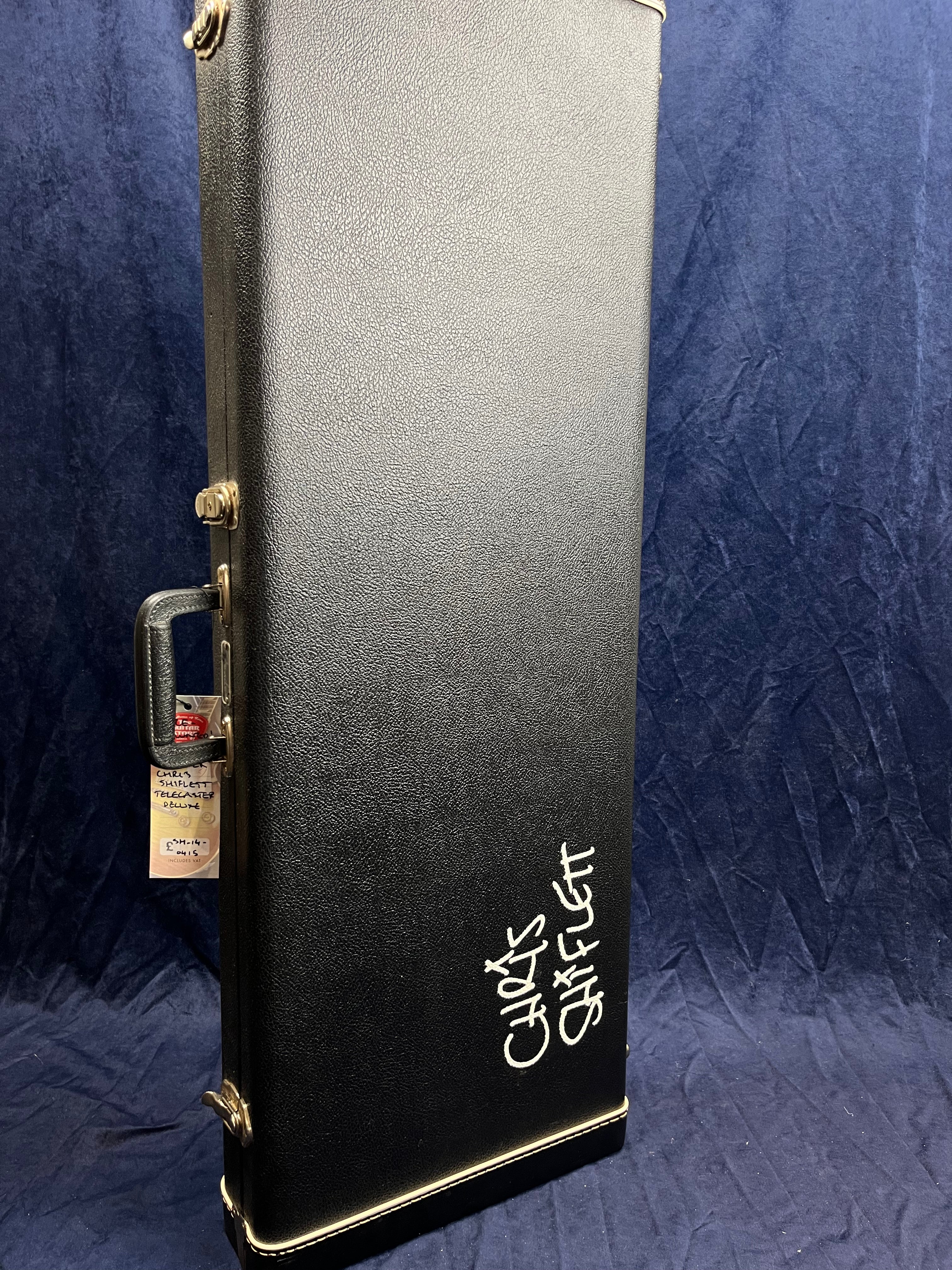 Fender Chris Shiflett Telecaster Deluxe in Arctic White Pre-owned with Case