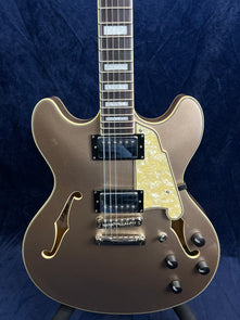 D'Angelico Premier DC Semi-Hollow in Champagne Pre-owned with Bag