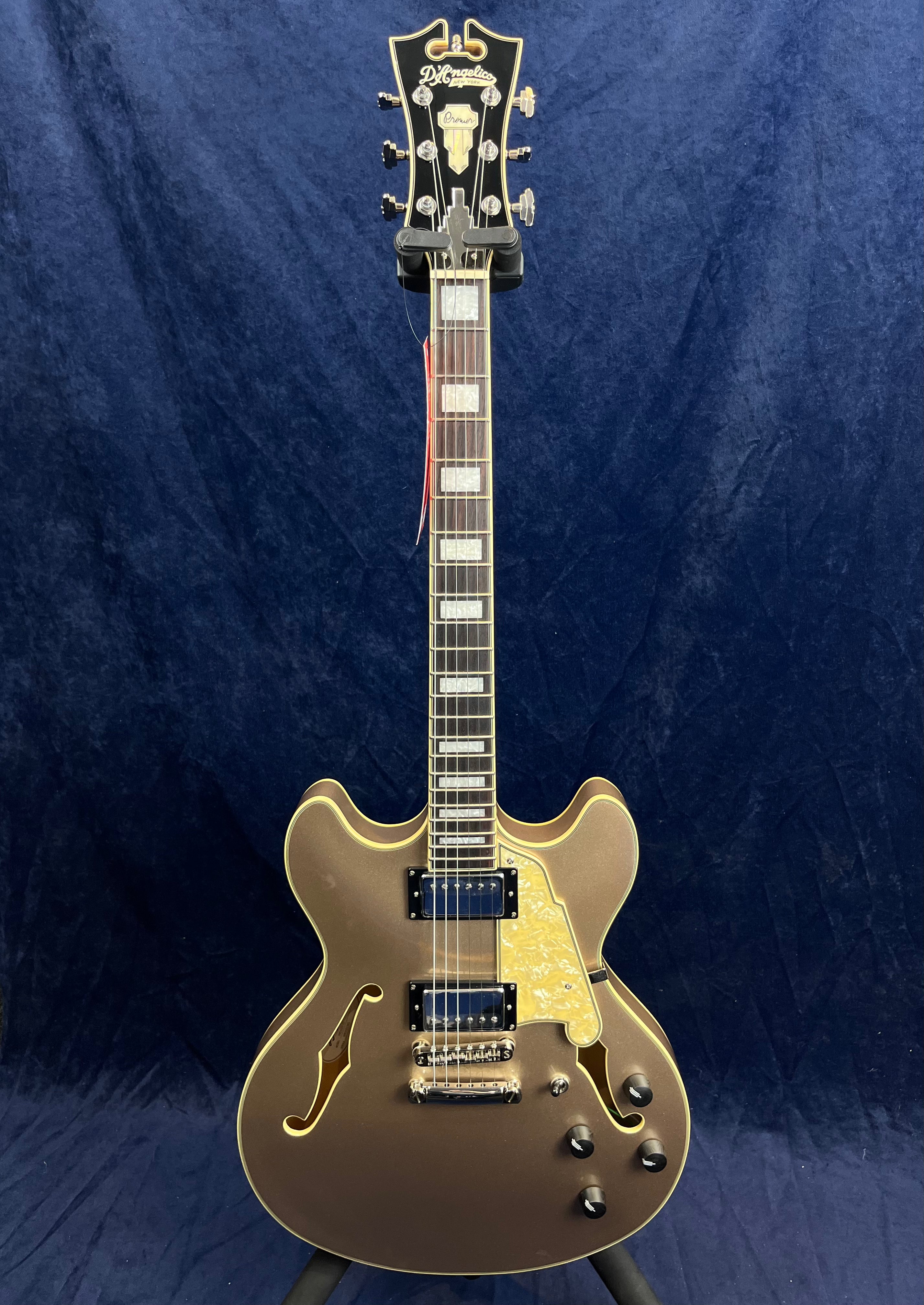 D'Angelico Premier DC Semi-Hollow in Champagne Pre-owned with Bag
