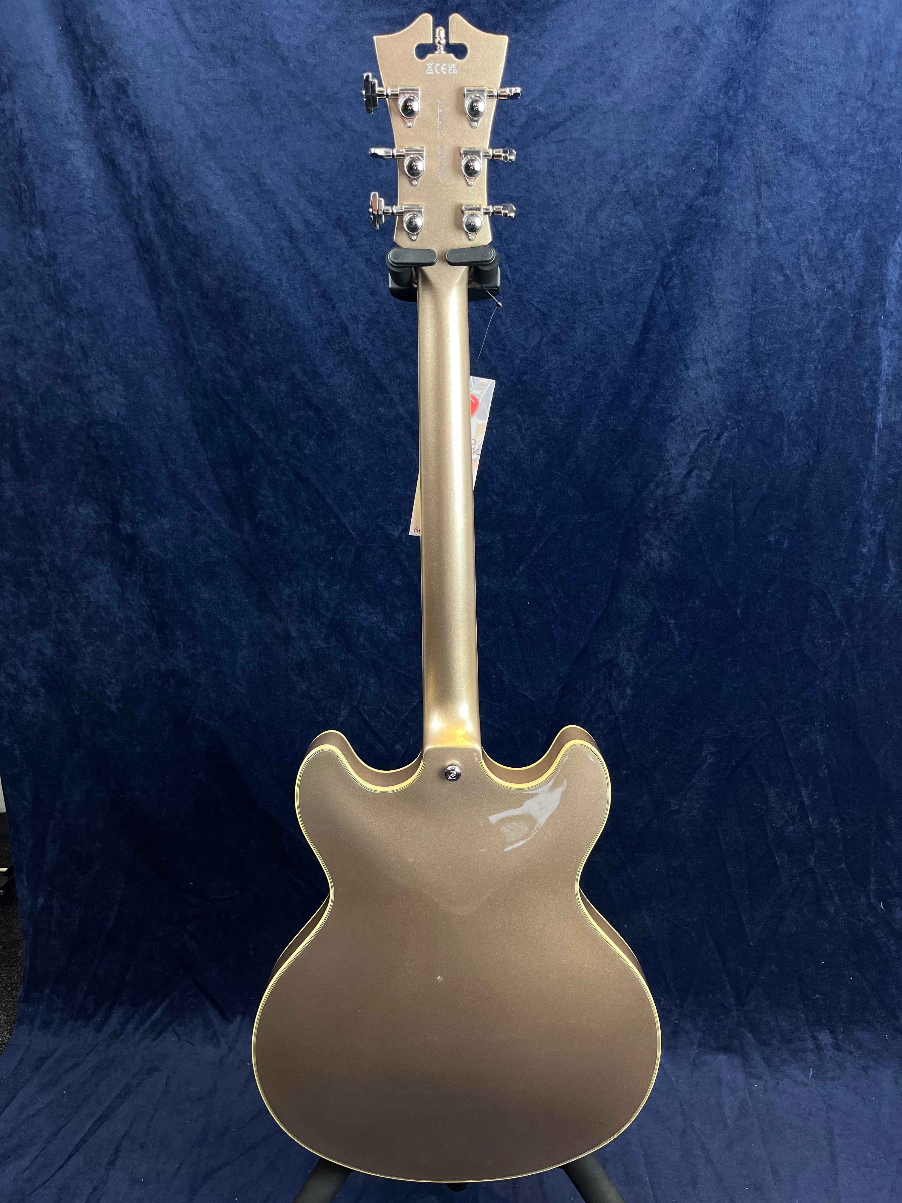 D'Angelico Premier DC Semi-Hollow in Champagne Pre-owned with Bag