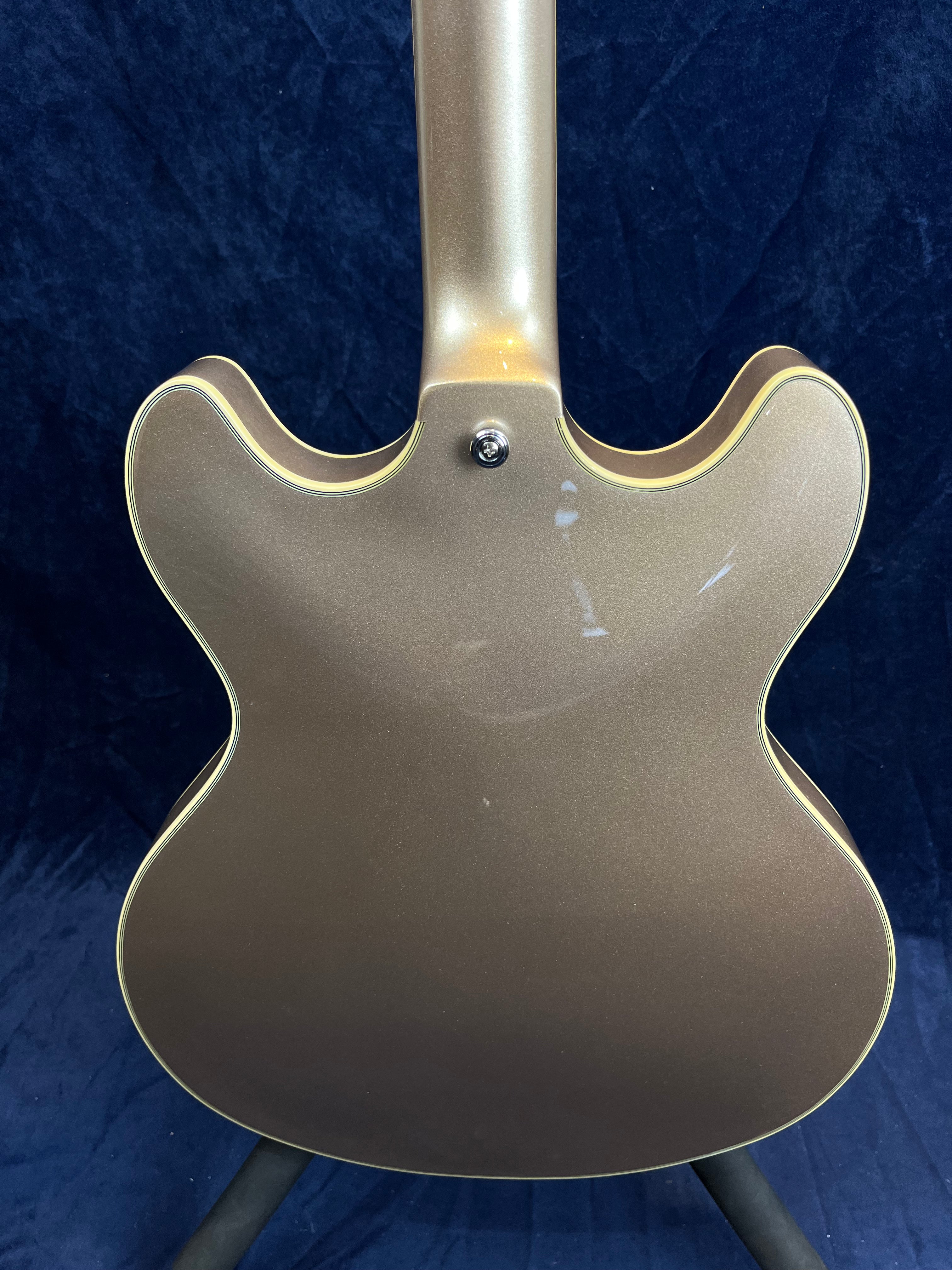 D'Angelico Premier DC Semi-Hollow in Champagne Pre-owned with Bag