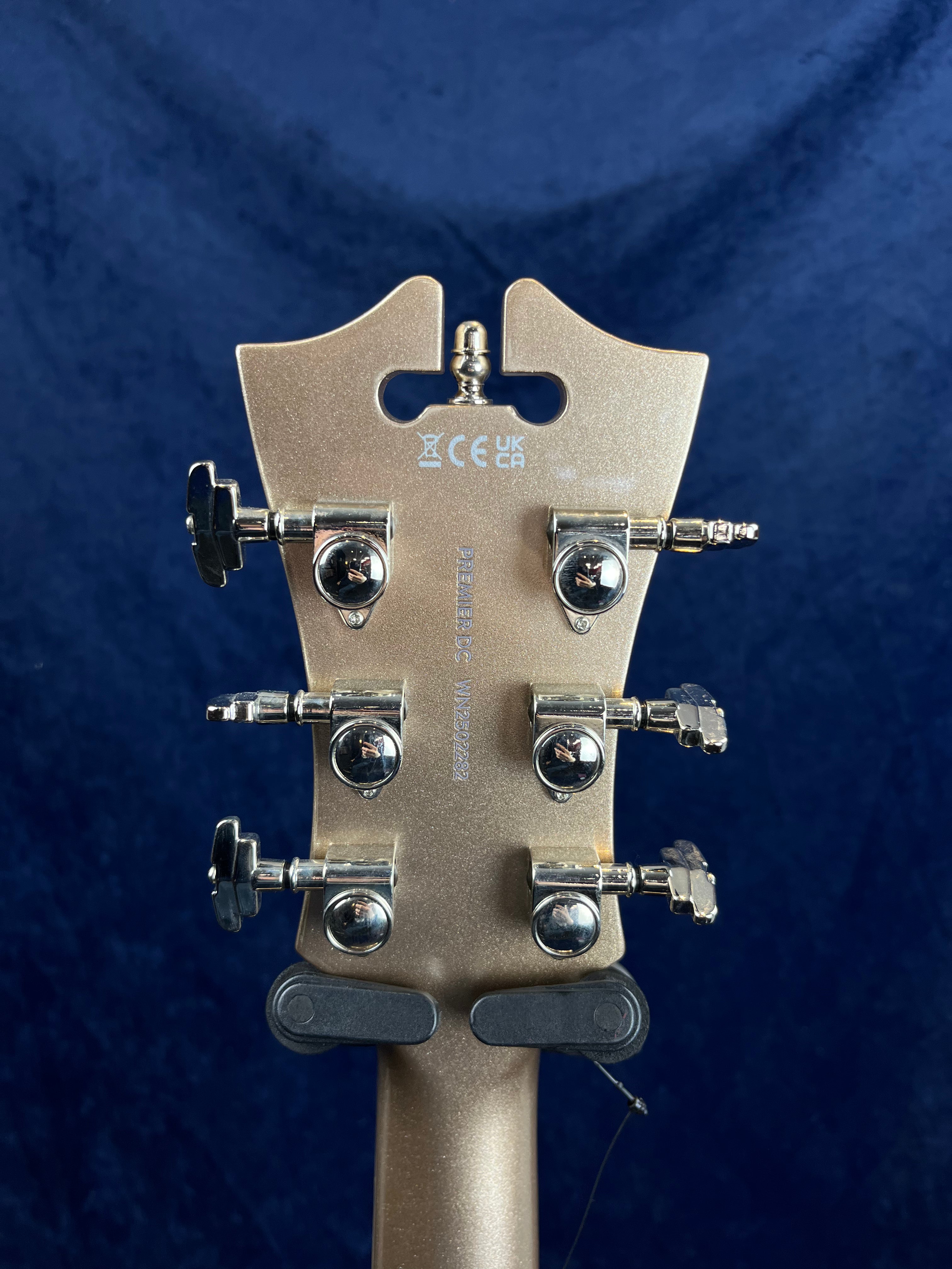 D'Angelico Premier DC Semi-Hollow in Champagne Pre-owned with Bag