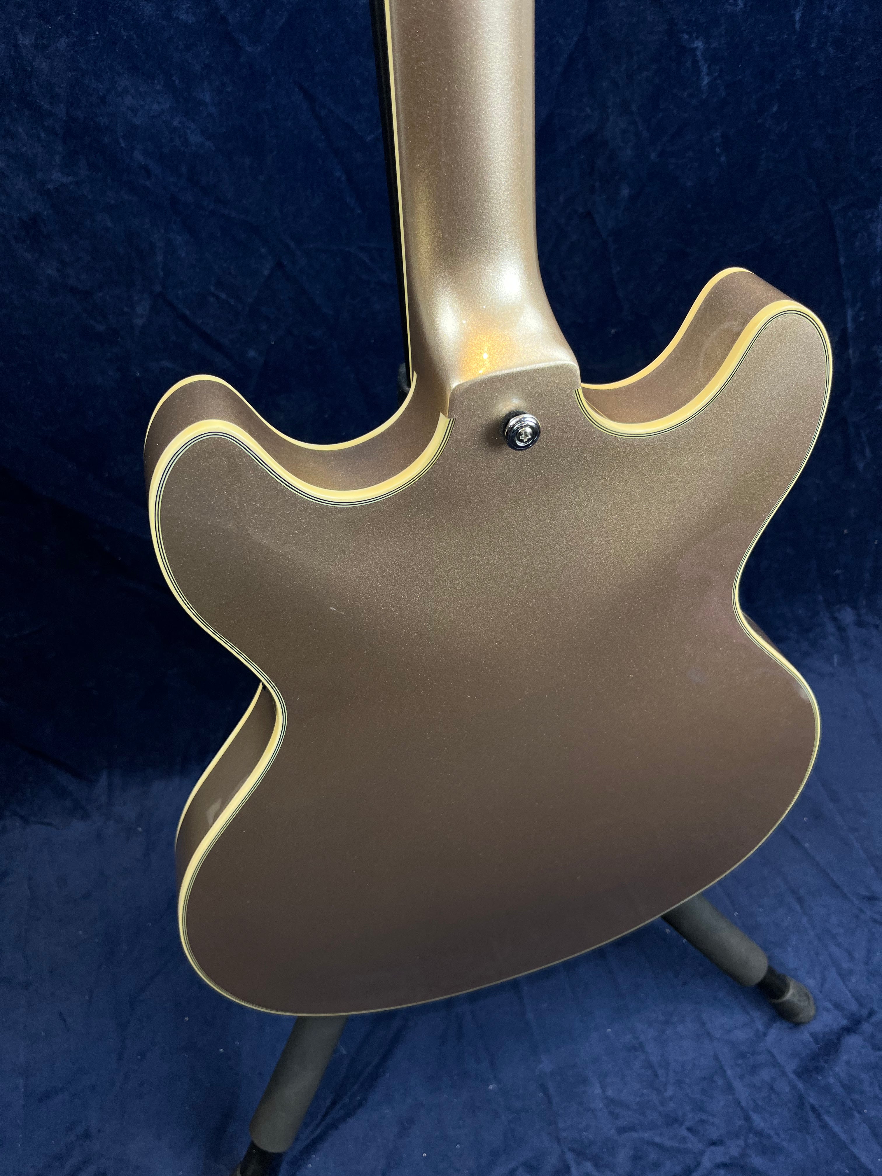 D'Angelico Premier DC Semi-Hollow in Champagne Pre-owned with Bag