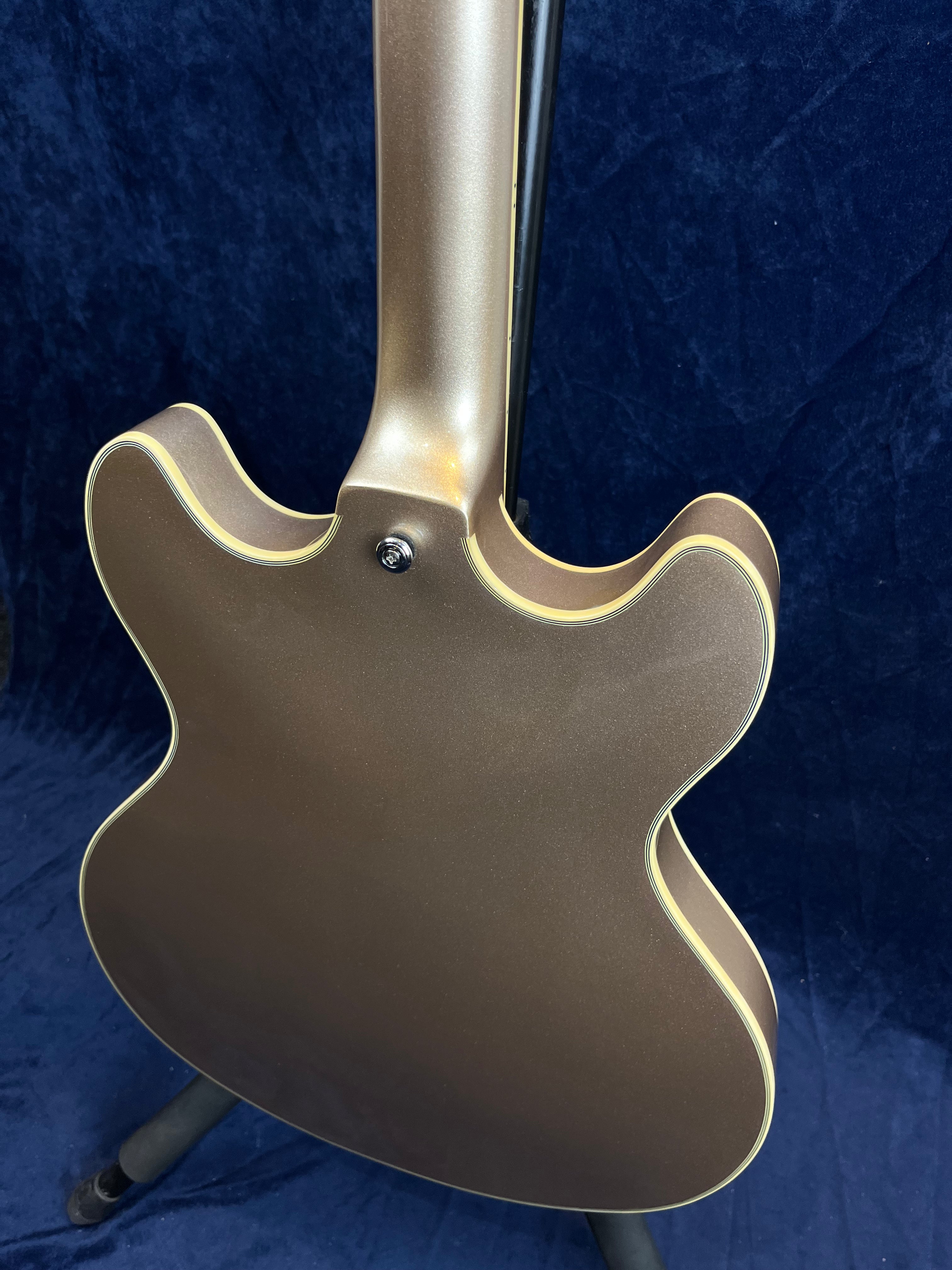 D'Angelico Premier DC Semi-Hollow in Champagne Pre-owned with Bag
