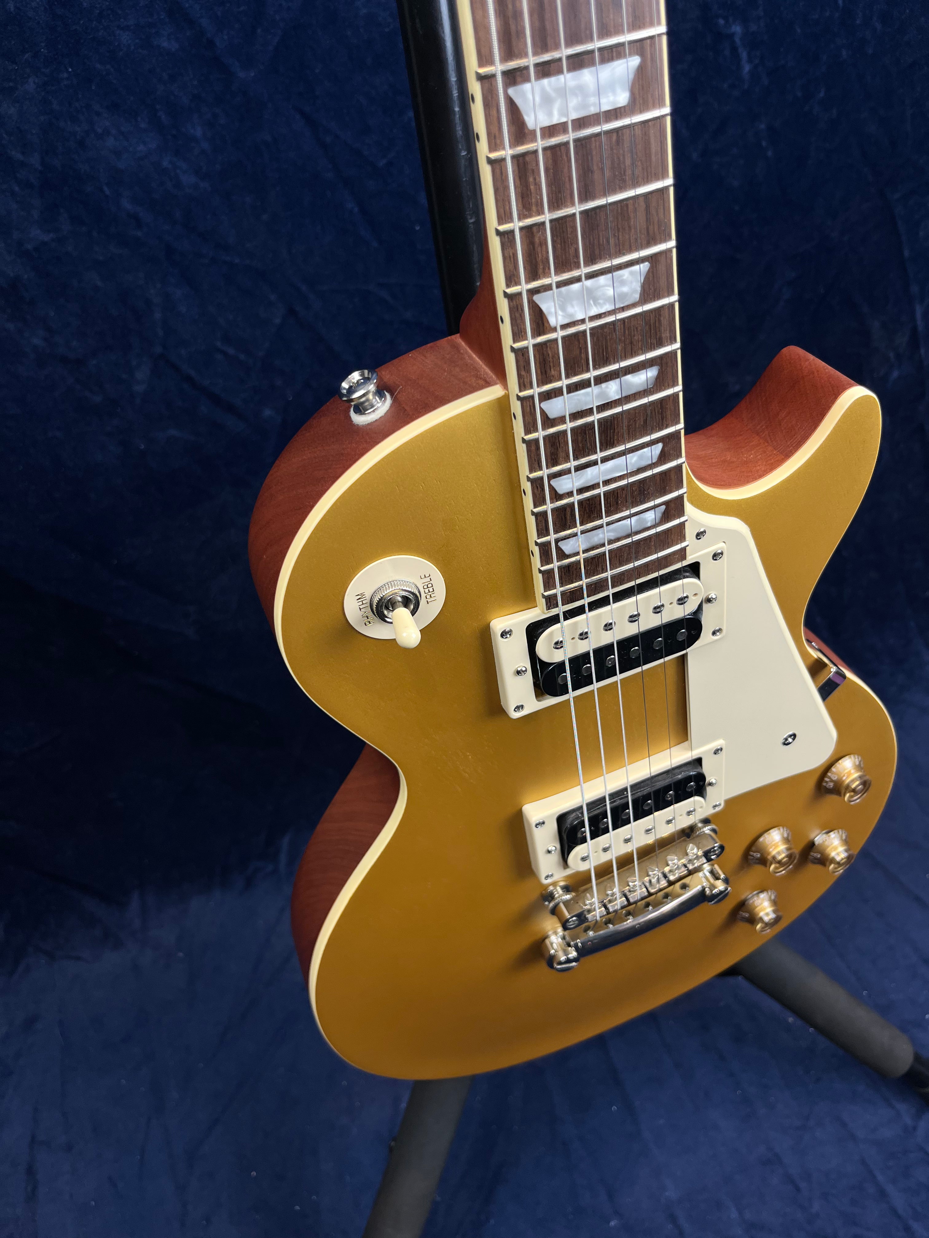 Epiphone Traditional Pro-IV Les Paul in Satin Metallic Gold Pre-owned