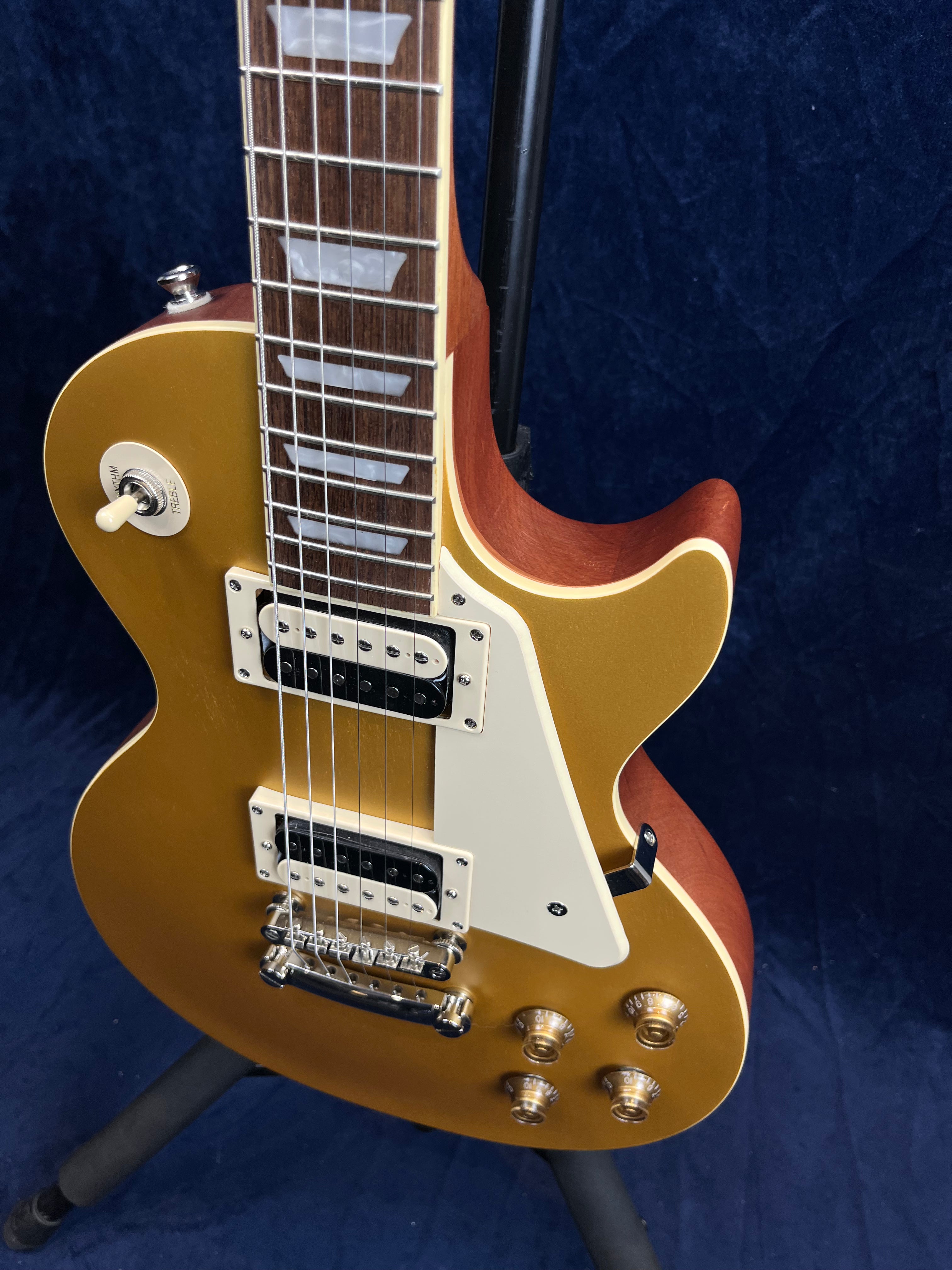 Epiphone Traditional Pro-IV Les Paul in Satin Metallic Gold Pre-owned