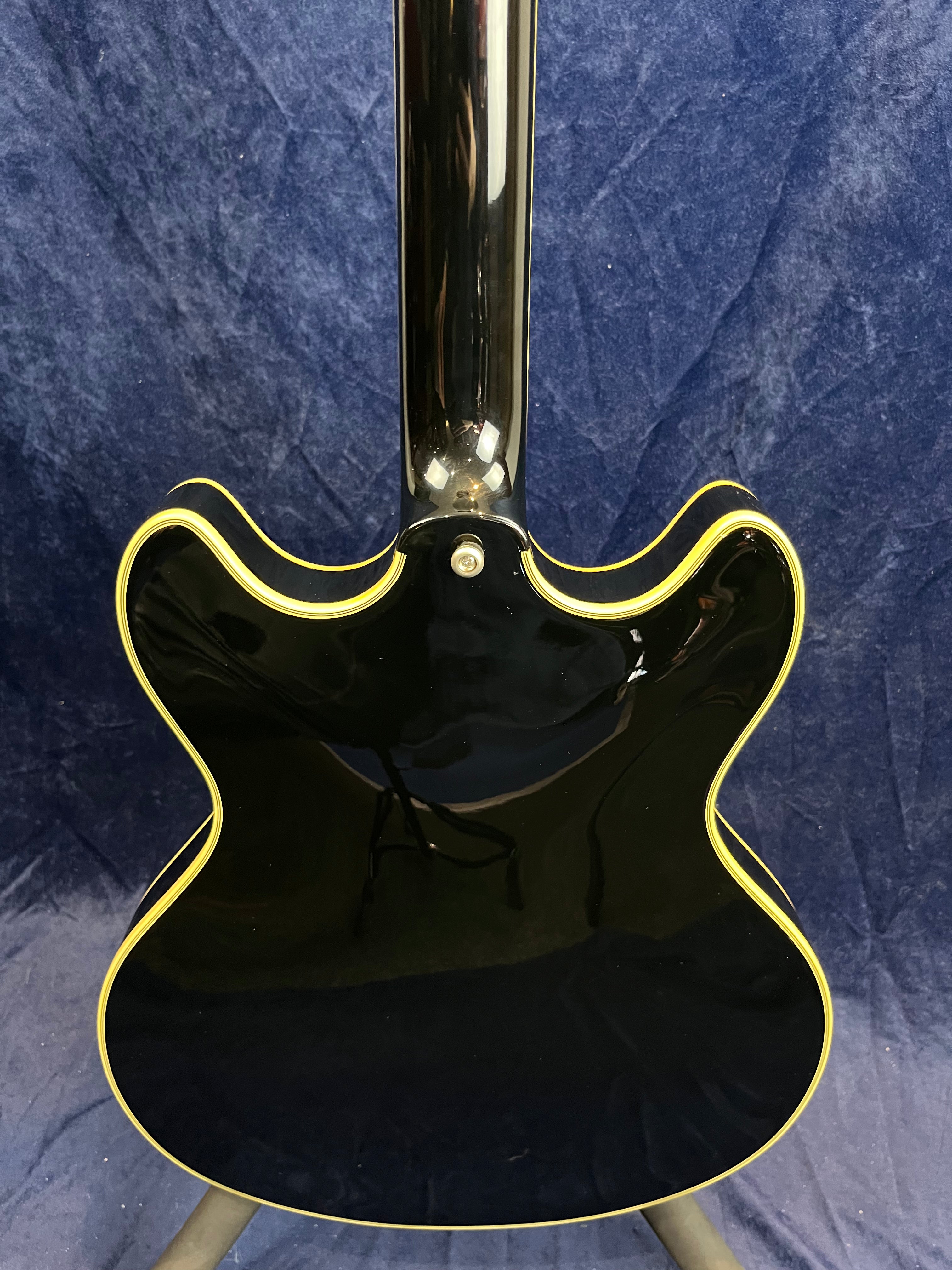 D'Angelico Excel DC Tour Semi-Hollow in Black B-Stock