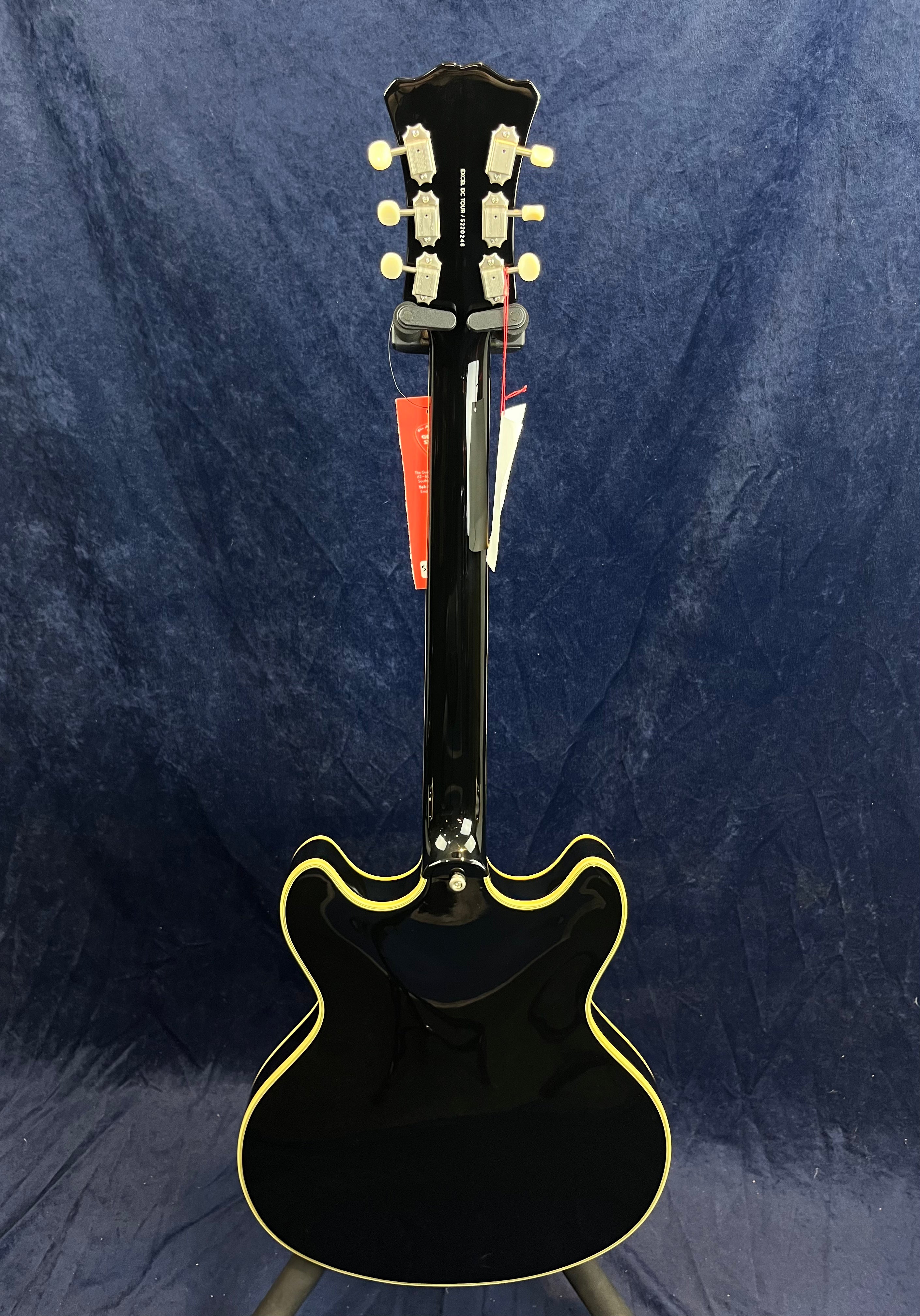 D'Angelico Excel DC Tour Semi-Hollow in Black B-Stock