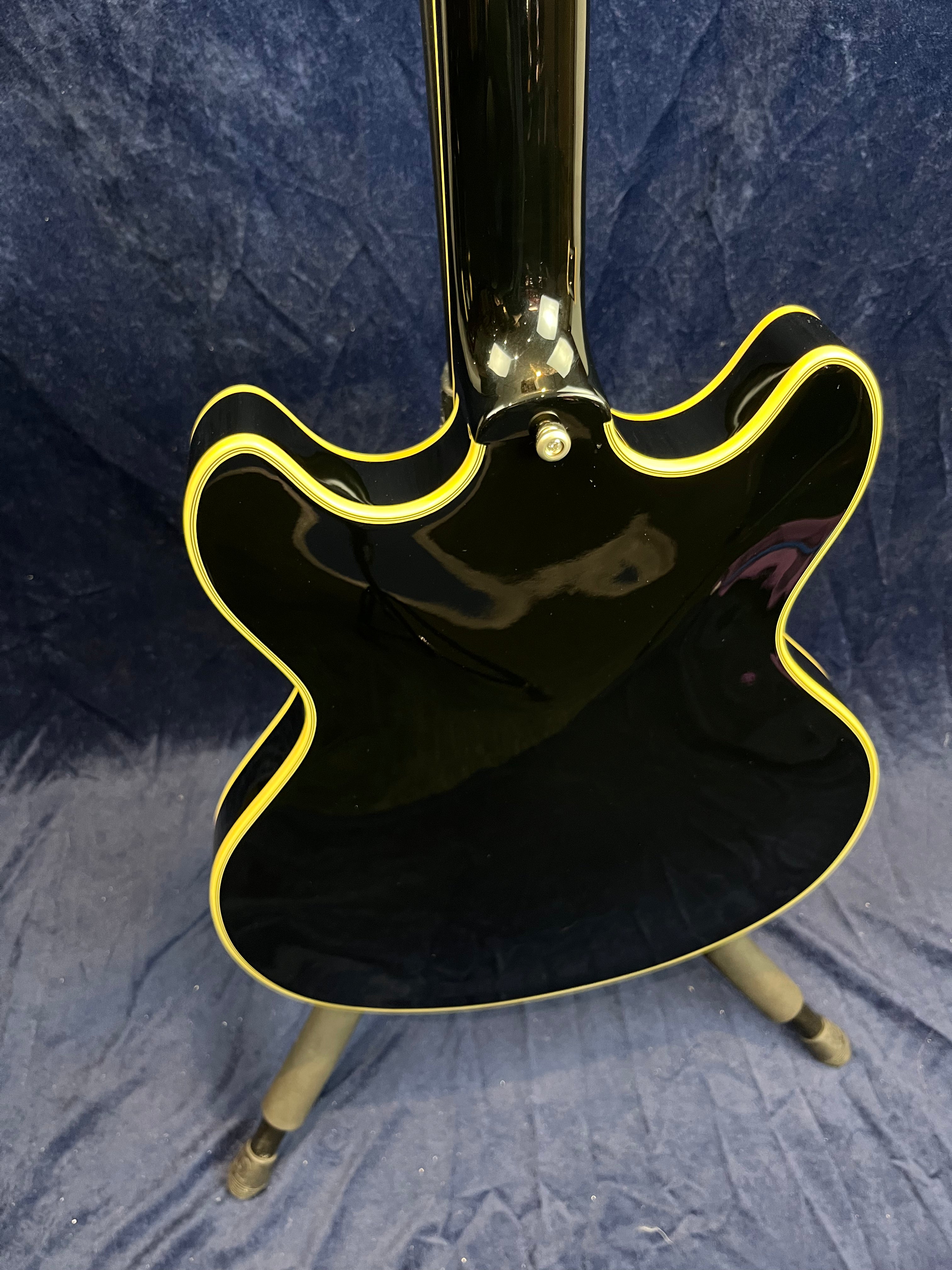 D'Angelico Excel DC Tour Semi-Hollow in Black B-Stock