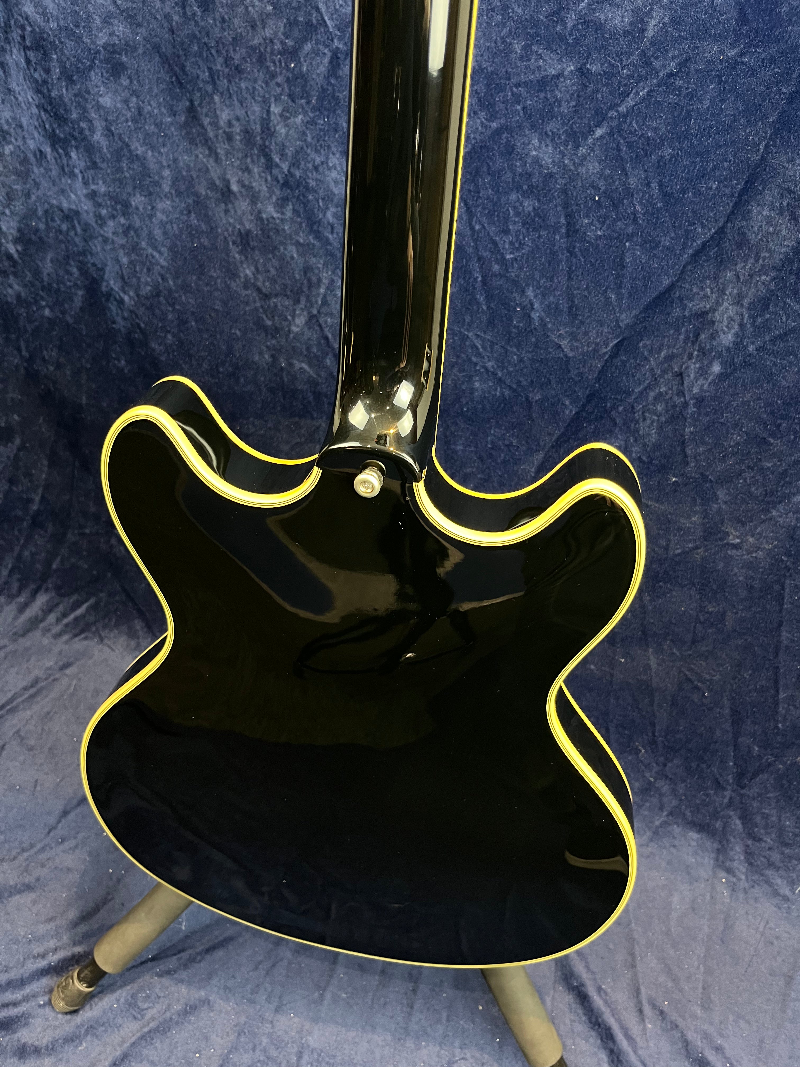 D'Angelico Excel DC Tour Semi-Hollow in Black B-Stock