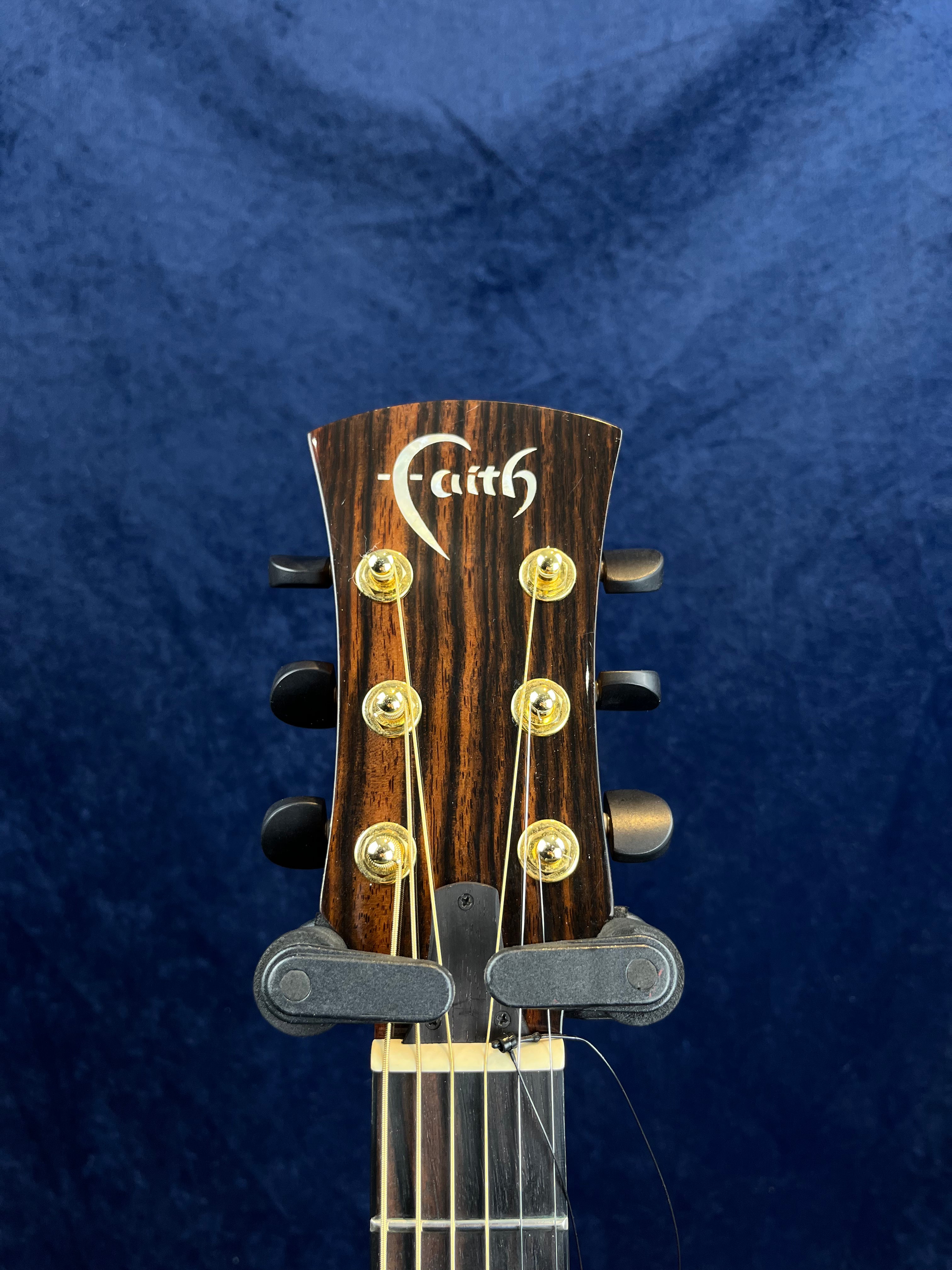 Faith FMEHG Mercury Parlour Spruce Rosewood in HiGloss Natural Pre-owned with Case