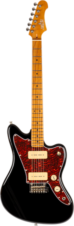 Jet Guitars JJ-300 Offset Electric Guitar P90s in Black