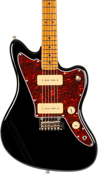 Jet Guitars JJ-300 Offset Electric Guitar P90s in Black