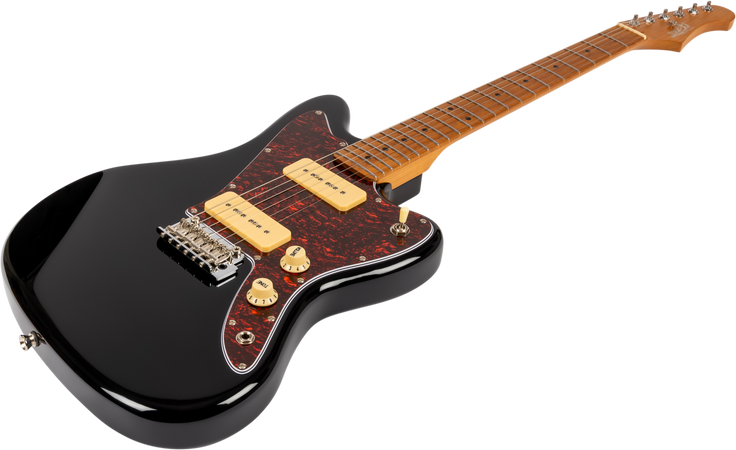 Jet Guitars JJ-300 Offset Electric Guitar P90s in Black