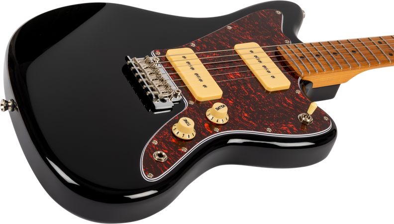 Jet Guitars JJ-300 Offset Electric Guitar P90s in Black