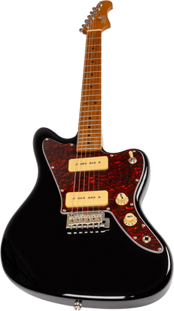 Jet Guitars JJ-300 Offset Electric Guitar P90s in Black