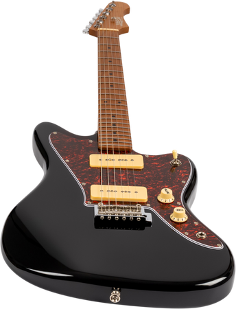 Jet Guitars JJ-300 Offset Electric Guitar P90s in Black