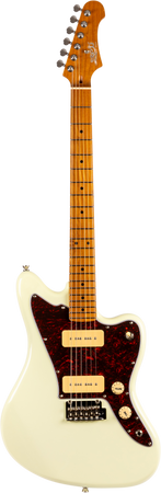 Jet Guitars JJ-300 Offset Electric Guitar P90s in Olympic White