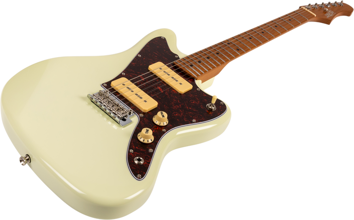 Jet Guitars JJ-300 Offset Electric Guitar P90s in Olympic White