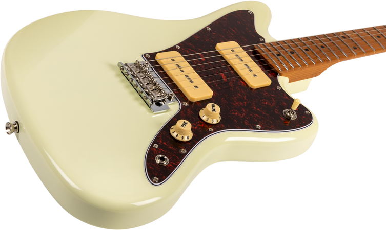 Jet Guitars JJ-300 Offset Electric Guitar P90s in Olympic White