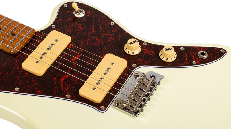 Jet Guitars JJ-300 Offset Electric Guitar P90s in Olympic White