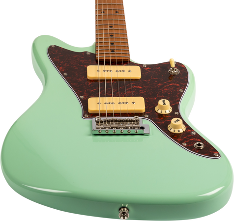 Jet Guitars JJ-300 Offset Electric Guitar P90s in Green