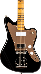 Jet Guitars JJ-350 Offset Electric Guitar H-P90 in Black