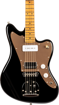 Jet Guitars JJ-350 Offset Electric Guitar H-P90 in Black