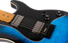 Jet Guitars JS-450 Flame Top Electric Guitar in Trans Blue Black Burst