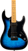 Jet Guitars JS-450 Flame Top Electric Guitar in Trans Blue Black Burst
