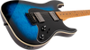 Jet Guitars JS-450 Flame Top Electric Guitar in Trans Blue Black Burst