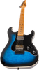 Jet Guitars JS-450 Flame Top Electric Guitar in Trans Blue Black Burst