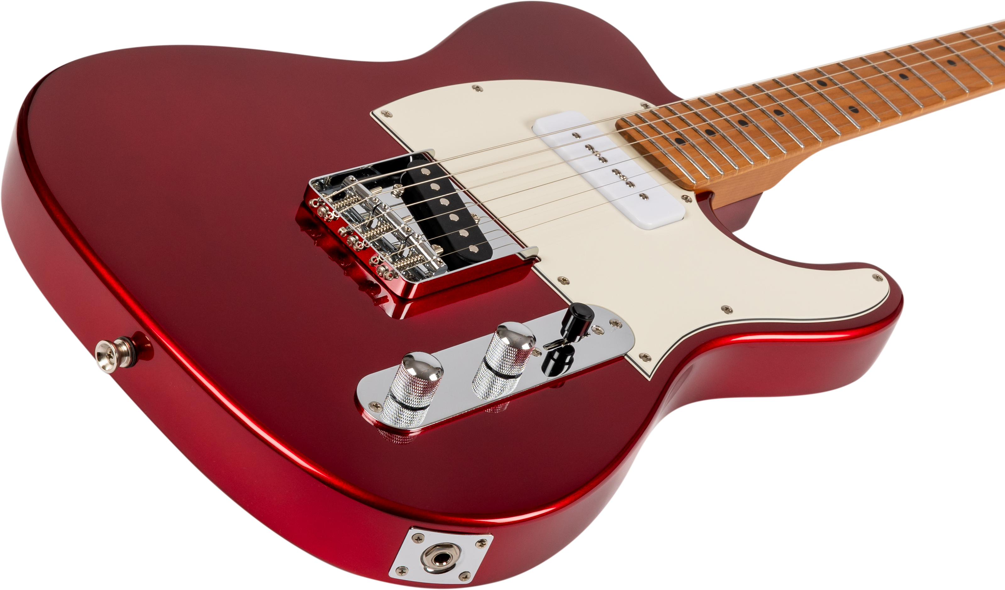 Jet Guitars JT-300 T Type P90-S in Candy Apple Red