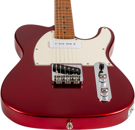 Jet Guitars JT-300 T Type P90-S in Candy Apple Red