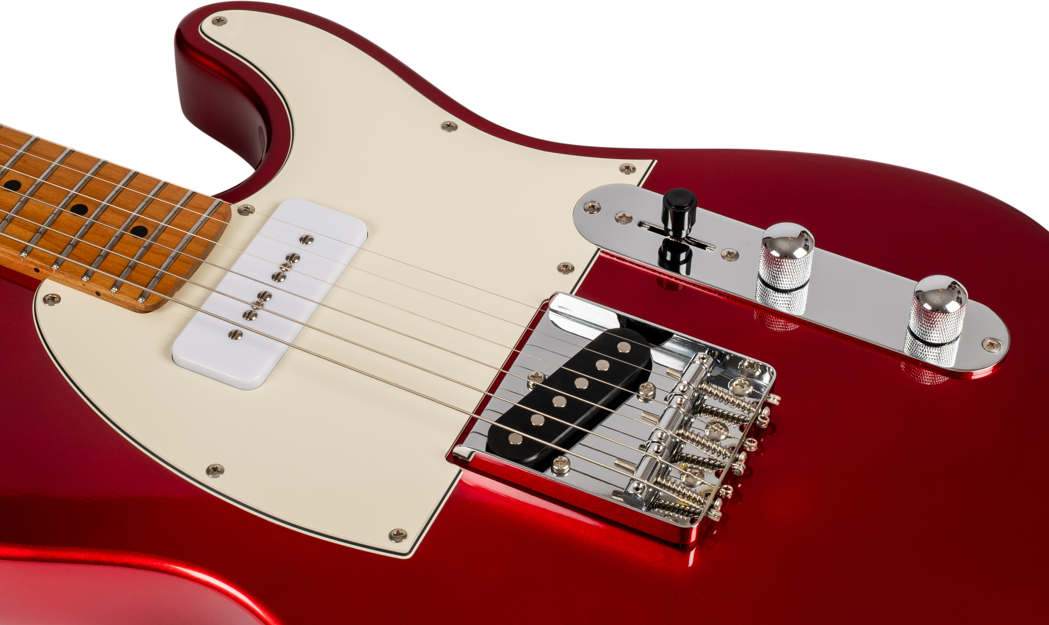 Jet Guitars JT-300 T Type P90-S in Candy Apple Red