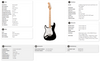 Squier Sonic Stratocaster Left Handed Maple Neck in Black