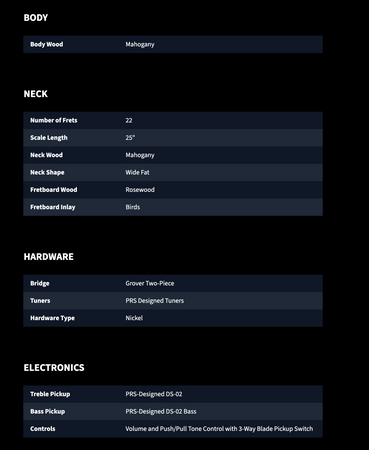 PRS SE Starla Stoptail in Powder Blue Pre-owned with Gig Bag