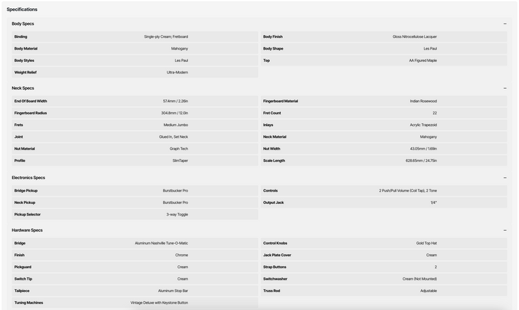 Gibson Les Paul Studio Figured Electric Guitar in Antique Natural